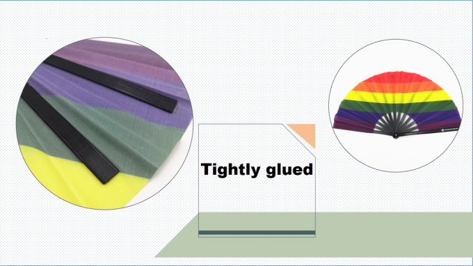 โลโก้ตามสั่ง 13 นิ้ว คล็อค พับพัดลมมือ พับพัดลมมือไม้ยางขนาดใหญ่ ช่องว่าง คล็อคลมลมพัดลมสับลิเมชั่นสําหรับงานแต่งและเต้นรํา 4