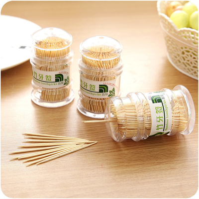 Biodegradable Bamboo Toothpicks Individual Box Packed