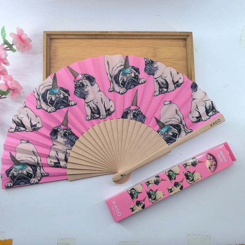 Wooden Antique Style Hand Fan for Wedding Souvenir and Festival Gift Custom Printed