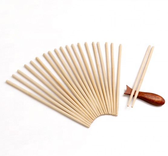 Customized 9'' Length Disposable Bamboo Chopsticks 100prs/bag with 4.0-5.0mm Thickness for Restaurant Use