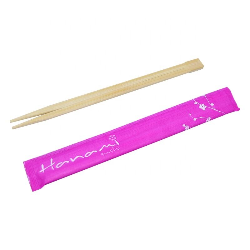 Eco-Friendly Custom Logo Disposable Bamboo Chopsticks OPP Packed for Restaurant and Takeaway