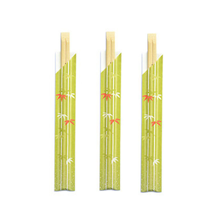 Custom Wrapper Sleeves Japanese Disposable Bamboo Chopsticks Made from 100% Natural Moso Bamboo with High Temperature Sterilization