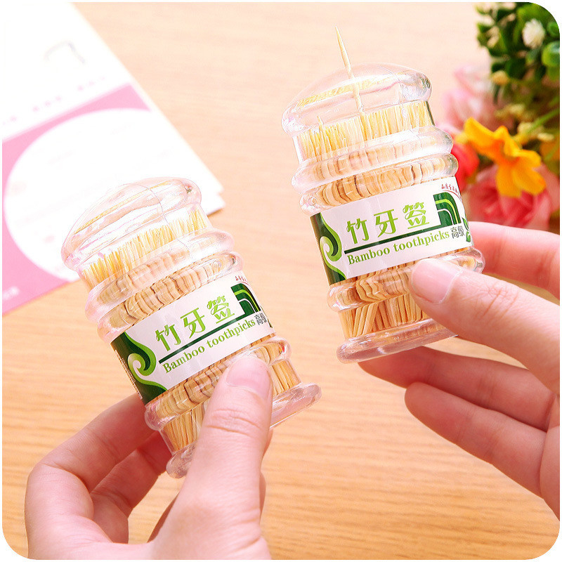 Biodegradable Bamboo Toothpicks Individual Box Packed