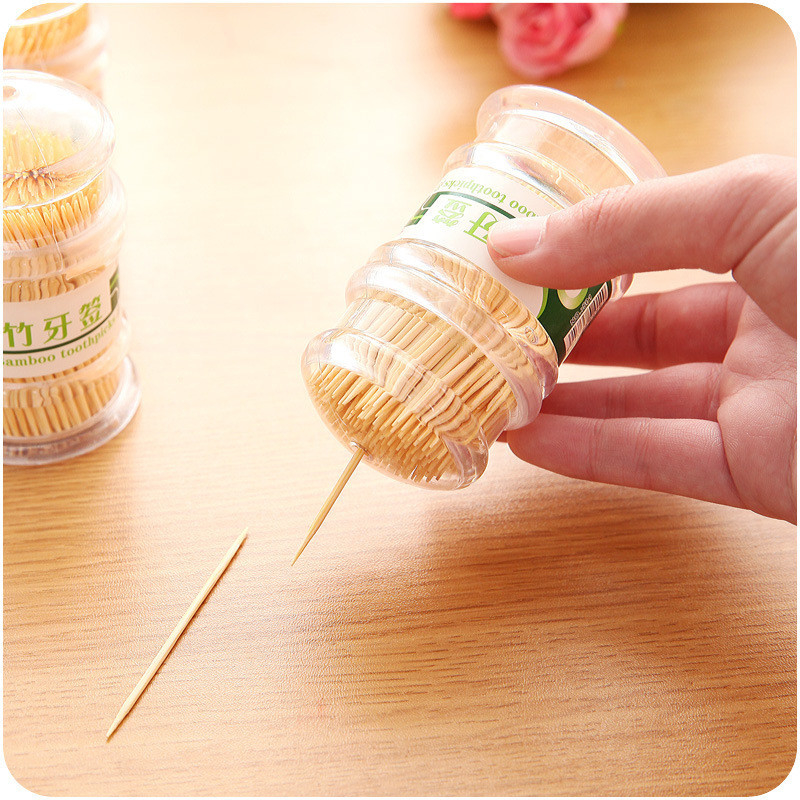 Biodegradable Bamboo Toothpicks Individual Box Packed
